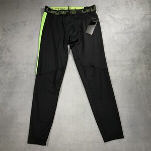 Layer 8 Performance Pants Men's XL Black Compression Qwick Dry Tights NEW